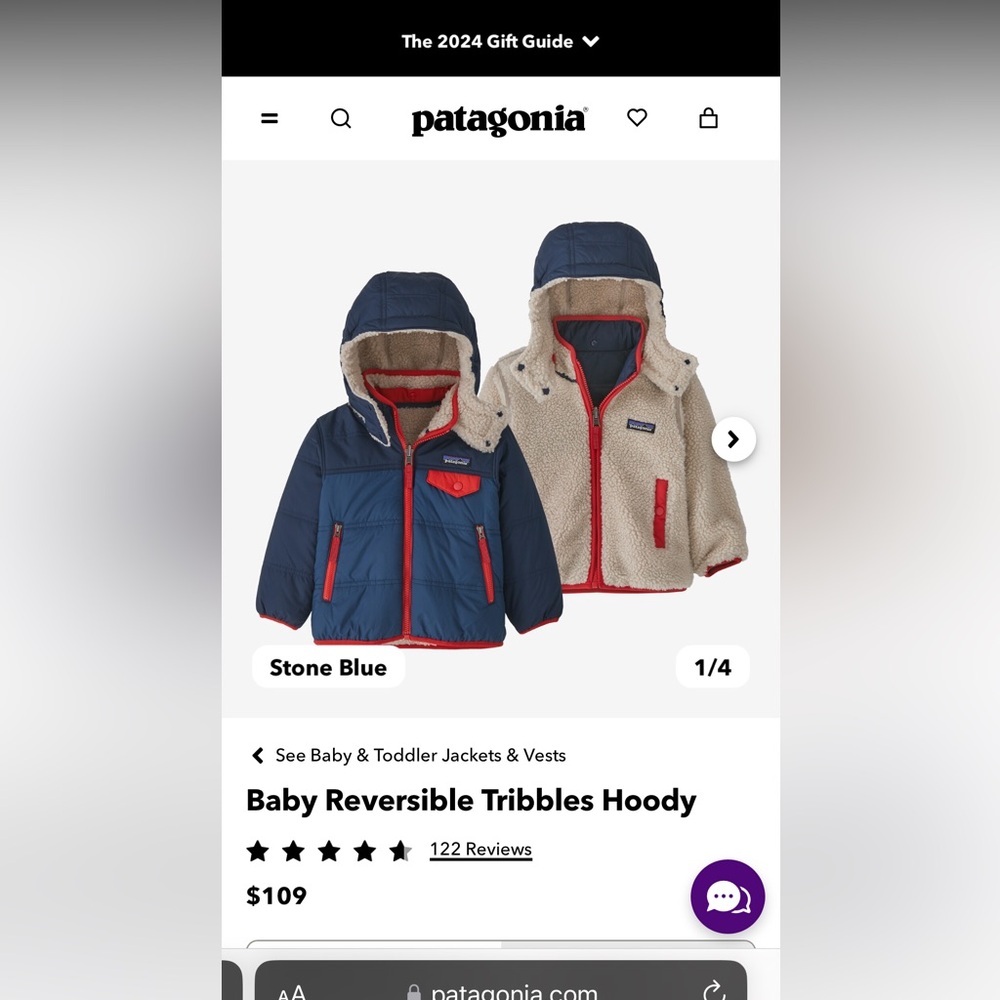 Patagonia Toddler Tribbles Jacket 2T